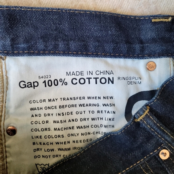 Gap 1969 Men's Standard Fit Jeans in Bleu Denim, Size 32x30 - Picture 6 of 14